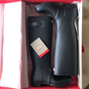 Black & Gray Hunter Original Tall Boots